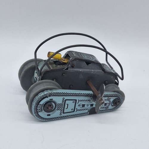 Kleiner vintage blech panzer - blech,