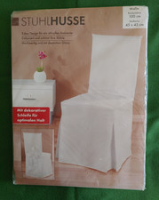 Stuhlhusse weiss schleifenband - weiss,