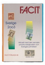 SCHWEDEN, FACIT 2003 Katalog, enthält private Lokalposts, Weihnachtsmarken etc.