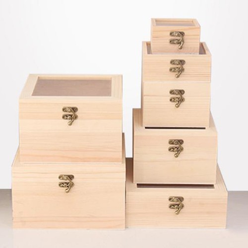 Quadratische holzkisten - holzkisten, in