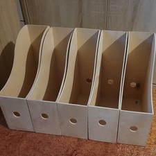 5 IKEA KNUFF Zeitschriftensammler Stehsammler, aus HOLZ und wie neu