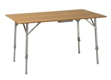 DEFA Bambus Falttisch, rechteckig, Alu-Vierkantrohr, 140×72×70cm