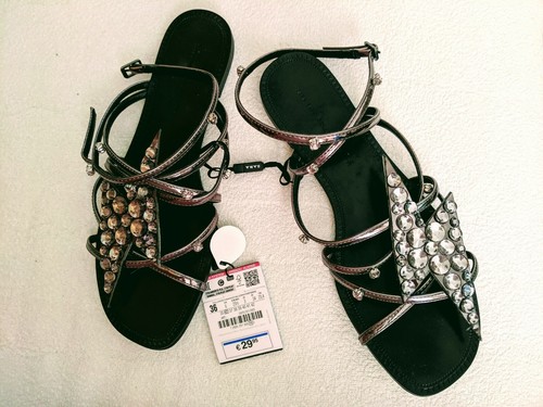 Neu zara römersandale - gr.36,