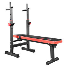 TrainHard® Hantelbank Combo Multifunktion Drückerbank mit Hantelablage klappbar!