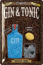 Blechschilder retro Bar Deko