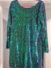 Pailletten Kleid 💚💙Gr