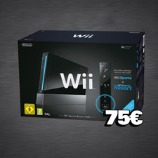 Nintendo Wii Sports Resort Pack Limited Edition 512MB Schwarz Spielekonsole...