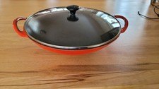 Le creuset Wok ofenrot mit