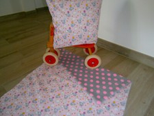 Set♥Babydecke+Kissen♥Elefant♥Kuscheldecke♥Krabbeldecke♥Wickelunterlage♥Handmade