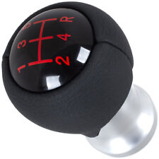 SCHALTKNAUF SCHWARZ + SILBER 5 GÄNG FÜR KIA PICANTO II 11-17