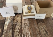 Versace Herrenuhr In Gold Mit