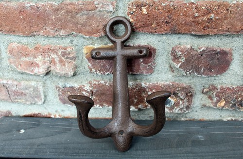 Wandhaken anker antikbraun - wandhaken,