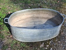 alte XXL Zinkwanne mit Ablauf
