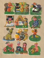 DDR Stammbuchbilder Fernsehfiguren III  Oblaten Glanzbilder Poesiebilder