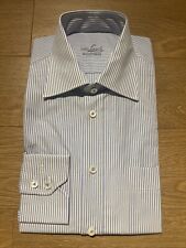 Van Laack Business Herrenhemd, blau-weiß Gestreift TOP Zustand