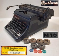 Erste DDR Schreibmaschine nach WK2 Optima M10 vom FDGB Bezirksvorstand Magdeburg