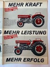 Prospekt MF Massey-Ferguson Schlepper 130, 135, 165 und 177, TOP-Zustand, DIN A2