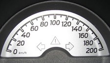 smart fortwo 451 Tacho Tachoumbau 200km/h bei vorhandener 200er Tachoscheibe