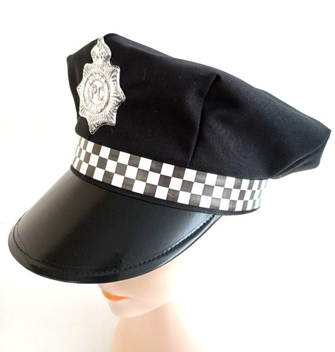 Schwarzer polizei hut kostüm - polizei,