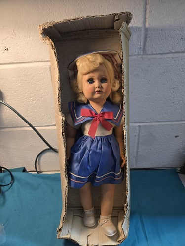Alte vintage puppe shirley - -,