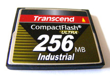 256MB Compact Flash Card Ultra Industrial ( 256 MB CF Karte) TRANSCEND gebraucht
