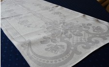 3 antike Handtücher schweres Leinen 108 x 47 vom schmalen Webstuhl Mono EH