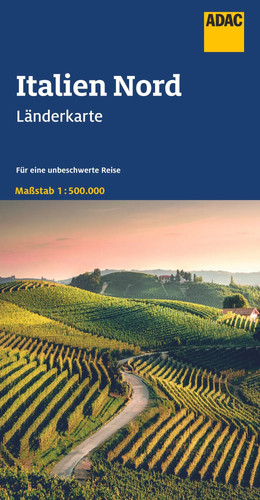 Adac länderkarte italien nord - italien,