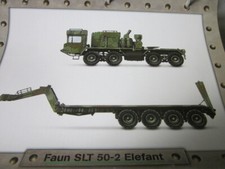 Militär LKW Typenblatt Faun SLTn 50-2 Elefant Deutschland 1976 Schwertransporter