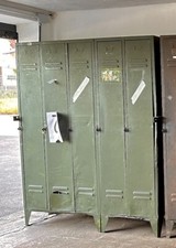 Spind Retro 5 er Werkstatt Grün Spint Schrank