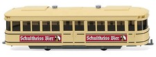Wiking 074901, Straßenbahn-Anhänger, Schultheiss-Bier, neu, OVP, Tram,BVG