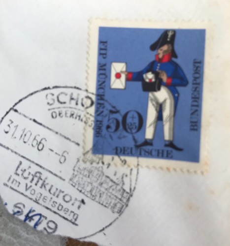 Briefmarke fbi münchen - münchen, 1986