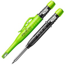 Pica DRY 3030 Longlife Automatic Pen Tieflochmarker mit Graphitmine Baubleistift