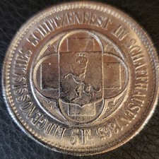 Medaille Schweiz, 5 Schweizer Franken 1865, Schützentaler (Souvenir Medaille)