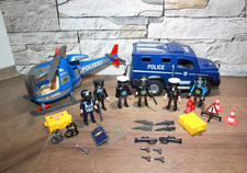 Playmobil Polizei Truck Sondereinheit mit Hubschrauber Figuren und Zubehör
