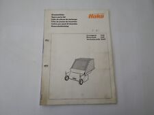 Ersatzteilliste Grundgerät 2119 Besenwelle 2118 Vertikutierwelle  Hako Variette