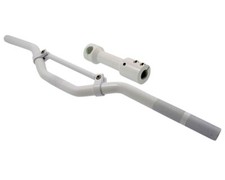 Downhill Lenker + Aufnahme Weiß für YAMAHA AEROX MBK NITRO 50 ROLLER