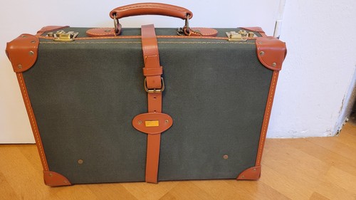 Vintage papworth leder koffer - vintage,