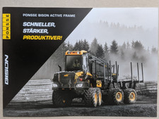 PONSSE BISON Forwarder Forstmaschinen Prospekt Schlepper