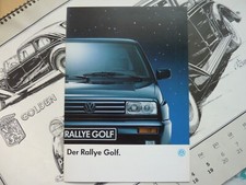 SELTENER PROSPEKT - VOLKSWAGEN: DER RALLYE GOLF - 1989  !!!