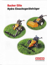 Bucher Elite Einachsgeräteträger, Prospekt, Einachser