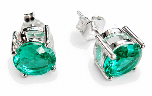 Blautopas ohrstecker 925 - ohrstecker,