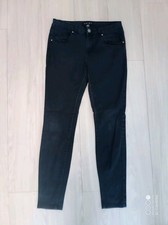 Amisu Damen stretch Jeans Gr 38 schwarz skinny