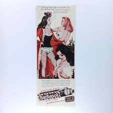 1946 Barbasol USA Rasiercreme Pin-Up Burlesque Werbung Reklame Advertising