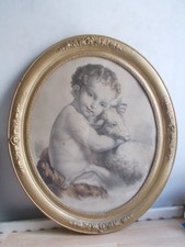 Antik Rahmen Oval aus Holz Mit