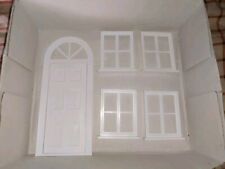 Nostalgie-Kunststoff-Fenster+ Tür-Puppenhaus-Puppenstube- für Bastler 