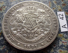 Sachsen Vereinstaler 1871 Johann