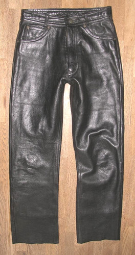 Schmale raberg lederjeans - /,