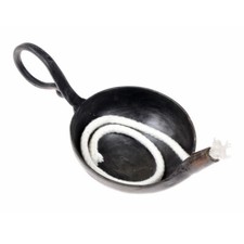 Geschmiedete Öllampe -