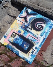 GEMÄLDE abstrakt C. FANTA ORIGINAL Kunst Leinwand MALEREI portrait art acryl