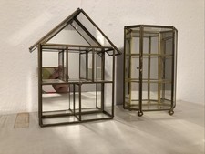 Tischvitrine Setzkasten Antik